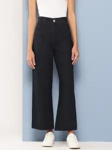 The Roadster Lifestyle Co Women Cotton Flared-Fit High-Rise Jeans