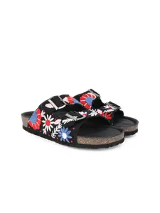 BRISKERS Women Open Toe Flats with Buckles