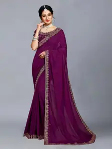 KALINI Embroidered Maheshwari Saree