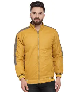 Ben Martin Men Geometric Reversible Quilted Jacket with Patchwork