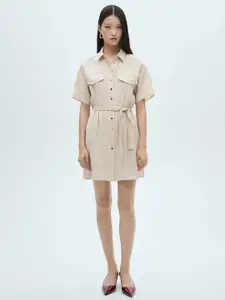 MANGO Shirt Style Dress
