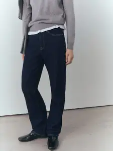 MANGO Women Matilda Straight Fit Pure Cotton Jeans