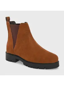 The Roadster Lifestyle Co Women Block-Heeled Chelsea Boots