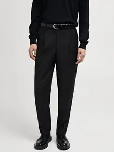 MANGO MAN Slim Fit Pleated Trousers