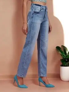 DressBerry Women Cotton High-Rise Light Fade Jeans