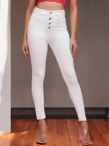 DressBerry Women Skinny Fit High-Rise Light Fade Stretchable Jeans