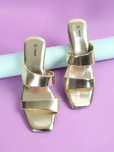 max Women PU Comfort Heel Sandals