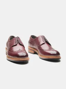 KOZASKO Men Leather Goodyear Welted Longwing Formal Brogues