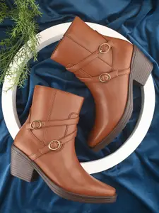 The Roadster Lifestyle Co. Women Block-Heeled Regular Boots