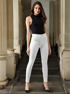 DressBerry Women Skinny Fit High-Rise Light Fade Stretchable Jeans