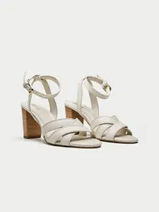 Oroh Women Leather Block Sandals