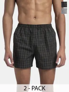 Jockey Pack of 2 Super Combed Mercerized Cotton Woven Checkered Inner Boxers - 8222