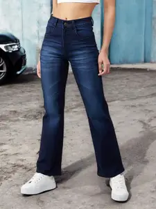 DressBerry Women Wide Leg Stretchable Jeans