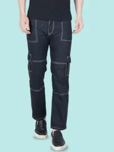 LINARIA Men Classic Mid-Rise Regular Fit Cargo Styles Jeans