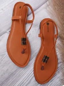 DIVASTRI Women T-Strap Flats