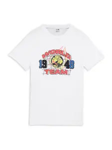 Puma Boys GRAPHICS 1948 Printed Pure Cotton T-shirt