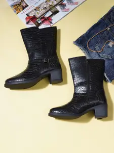 CLOG LONDON Women Textured Casual Winter Boots