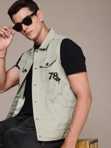 The Roadster Life Co. Sleeveless Pure Cotton Tailored Jacket