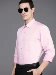 Raymond Men Textured Slim Fit Pure Cotton Formal Shirt