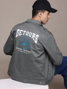 The Roadster Lifestyle Co.  Typography Print Tailored Jacket