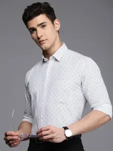 Raymond Premium Slim Fit Checked Pure Cotton Formal Shirt