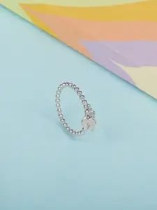 Mia by Tanishq Locked Charm Silver Finger Ring