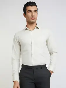 Park Avenue Slim Fit Windowpane Checked Formal Shirt