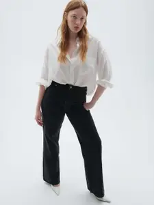 H&M Women Curvy Fit Wide Ultra High Jeans