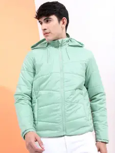 HIGHLANDER Men Sea Green Padded Jacket