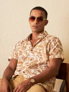 DENNISON Block Printed Oversized Casual Shirt