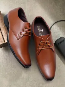 SHUAN Men Formal Lace-Up Derbys