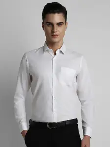 Peter England Men White Slim Fit Formal Shirt