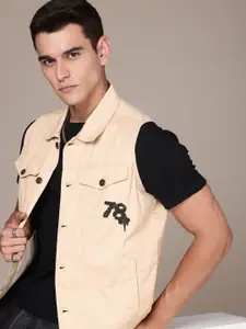 The Roadster Life Co. Sleeveless Pure Cotton Tailored Jacket