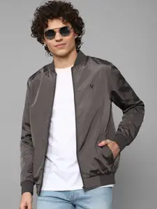 Allen Solly Men Grey Bomber Jacket