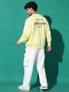 GRIFFEL Men Printed Sweatshirt with Track Pants