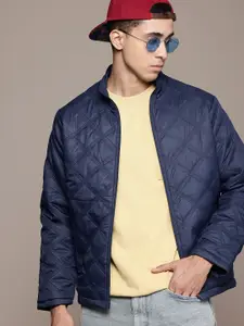 The Roadster Lifestyle Co. Men Quilted Mock Collar Jacket