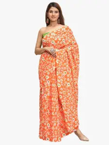 JALTHER Pure Cotton Block Print Saree