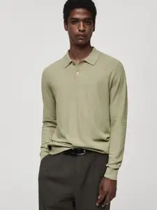 MANGO MAN Textured Pullover