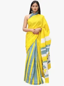 JALTHER Pure Cotton Block Print Saree
