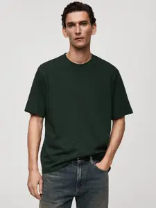 MANGO MAN Men Relaxed Fit Pure Cotton T-shirt