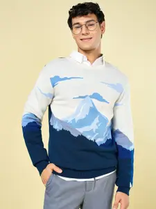 BYFORD by Pantaloons Men Printed Pullover