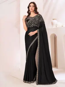 Mitera Sequinned Pure Chiffon Saree