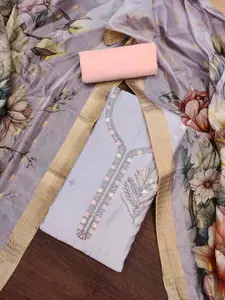 Maroosh Embellished Unstitched Dress Material