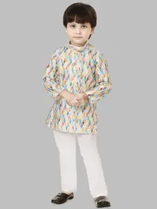 BAESD Boys Printed Regular Kurta with Pyjamas