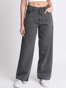 The Roadster Lifestyle Co. Women High-Rise Relaxed Fit Rigid Jeans