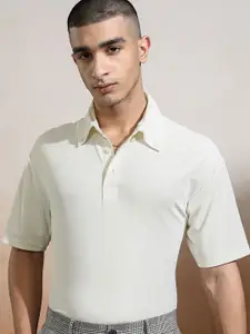 HIGHLANDER Men Polo Collar Relaxed Fit T-shirt