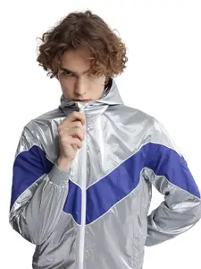 RARE RABBIT Men Padded Jacket with Patchwork