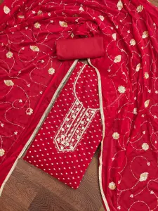 Maroosh Geometric Woven Design Unstitched Dress Material