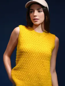 Tokyo Talkies Women Cable Knit Pullover