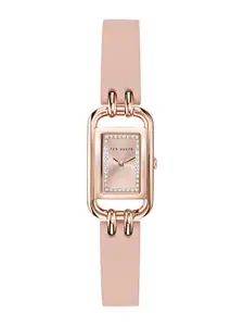 Ted Baker Women Embellished Dial & Leather Straps Analogue Watch BKPTTS4029I